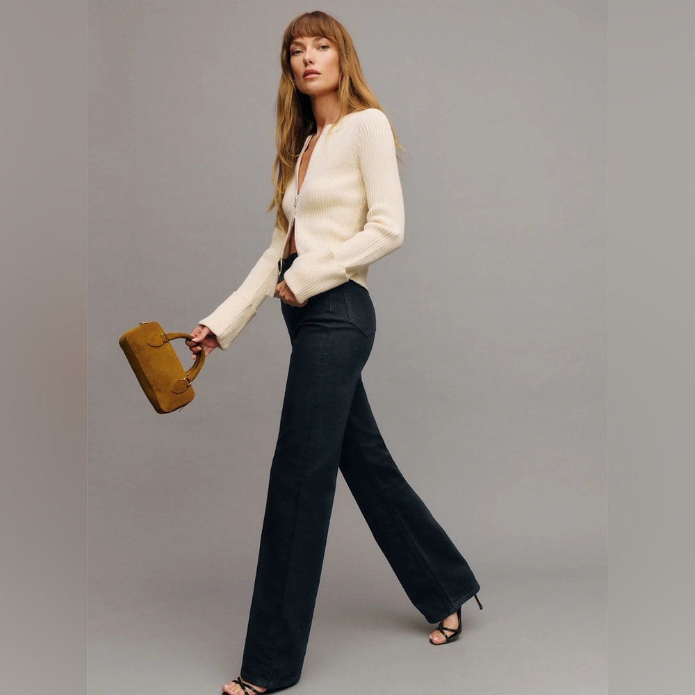 Reformation Wilder Stretch High Rise Wide Leg Jeans - Picture 6 of 14